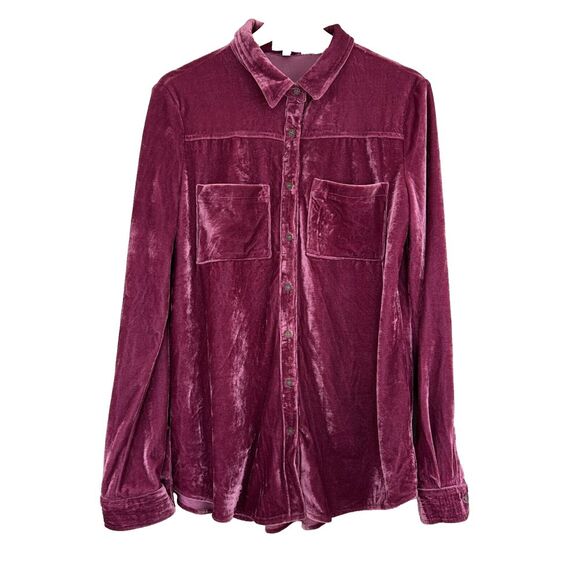 Umgee Full Size Floral Print Velvet Trimmed Balloon Sleeve Top Plus Size
